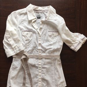 Guess blouse with tie belt